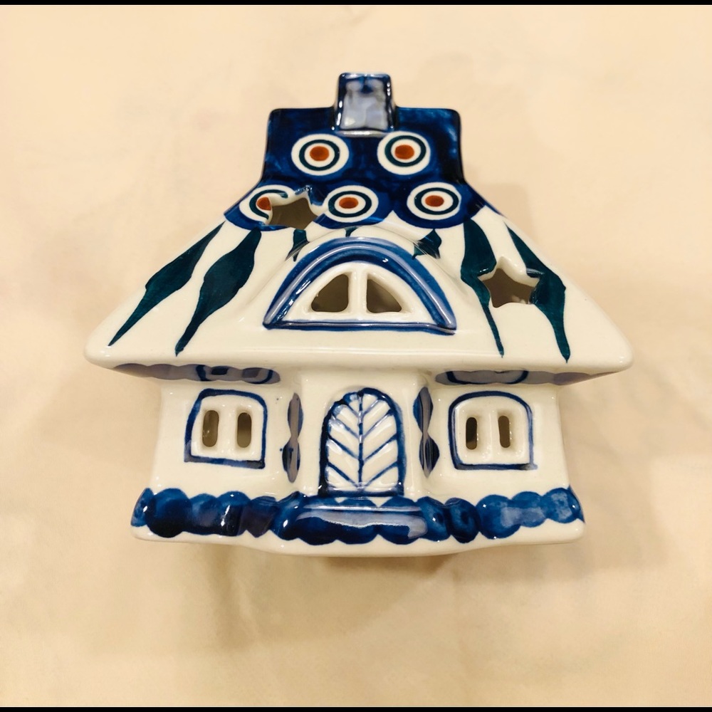 Polish Pottery Ceramic House Luminary